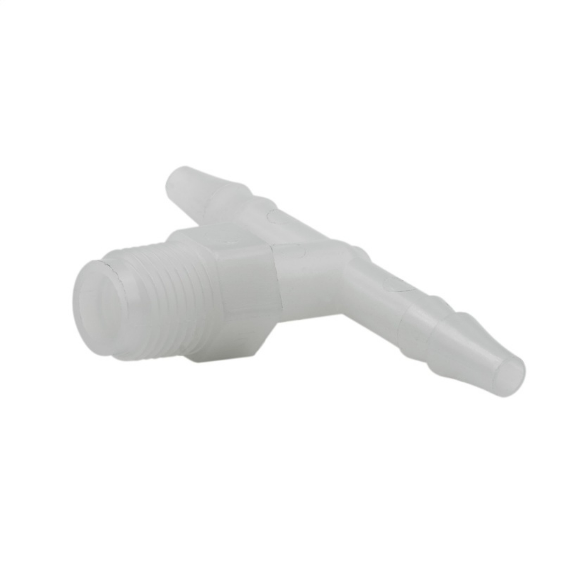 Picture of Autometer Fitting Tee 1-4in Hose to 1-8in NPT Male - Nylon