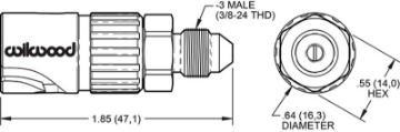 Picture of Wilwood Quick Disconnect - Female Side -3 AN