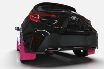 Picture of Rally Armor 08-14 Subaru STI Hatch Only - 11-14 WRX Hatch Only Pink Mud Flap BCE Logo