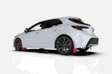 Picture of Rally Armor 10-13 Mazda3-Speed3 Hatch-Sedan Pink Mud Flap BCE Logo