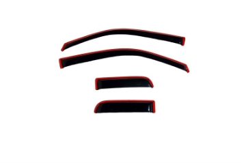 Picture of AVS 22-23 Toyota Tundra Ext- Cab-DC Ventvisor Front & Rear Window Deflectors 4pc - Smoke
