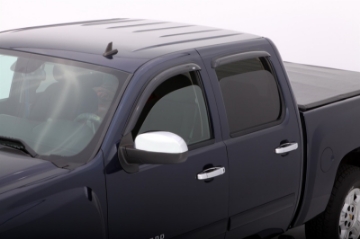 Picture of AVS 22-23 Toyota Tundra Outside Mount Window Deflectors 4pc - Smoke