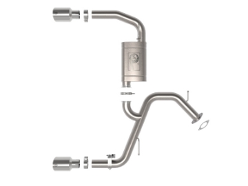 Picture of aFe Takeda 22-23 Hyundai Elantra N L4-2-0L t 3in 304 SS Axle-Back Exhaust w- Polished Tips
