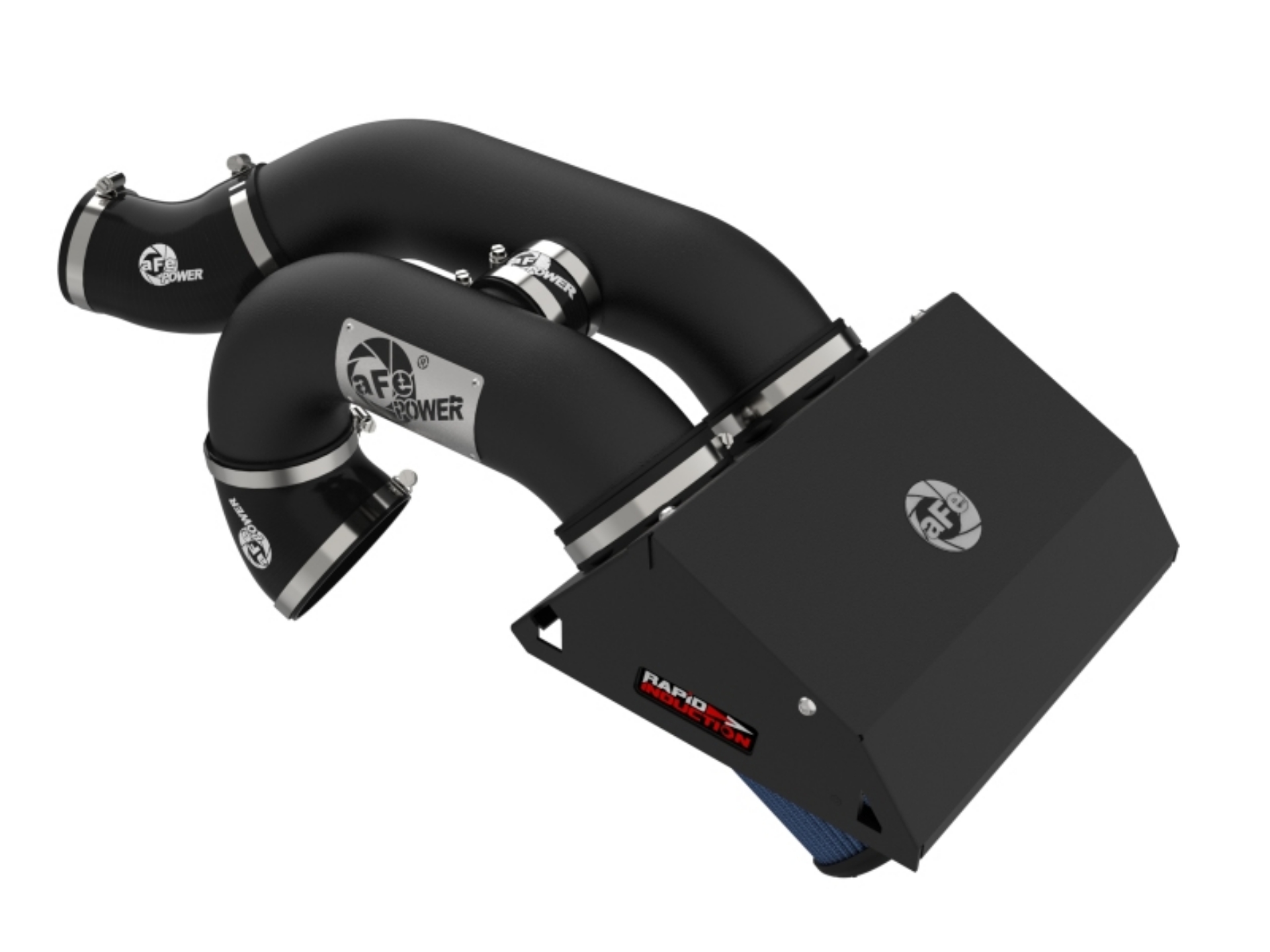 Picture of aFe Rapid Induction Pro 5R Cold Air Intake System 21-22 Ford F-150 Raptor V6-3-5L tt