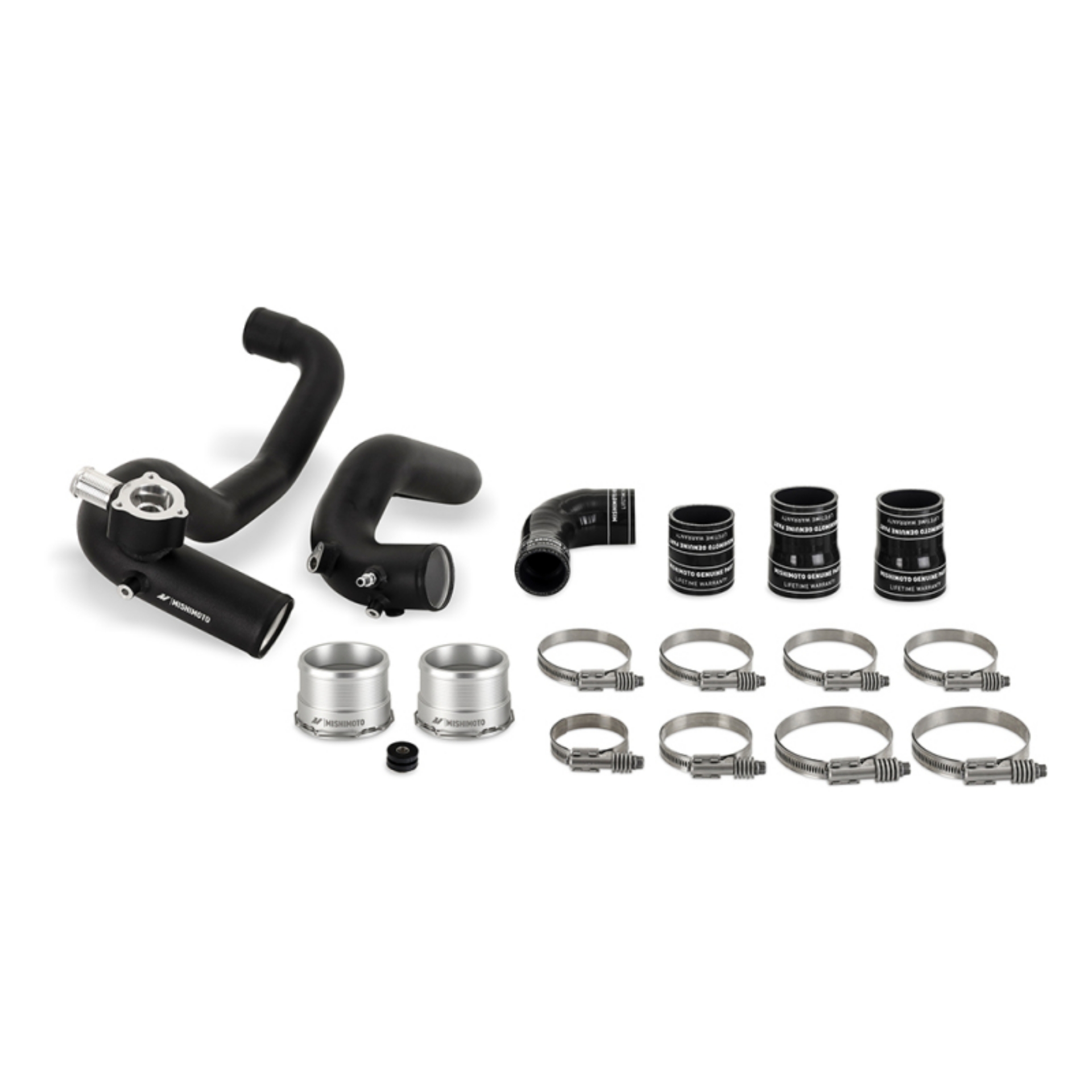Picture of Mishimoto 21+ Bronco 2-3L Intercooler Pipe Kit Micro Wrinkle Black
