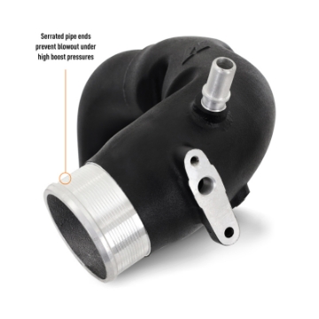 Picture of Mishimoto 21+ Bronco 2-7L Intercooler Pipe Kit Micro Wrinkle Black