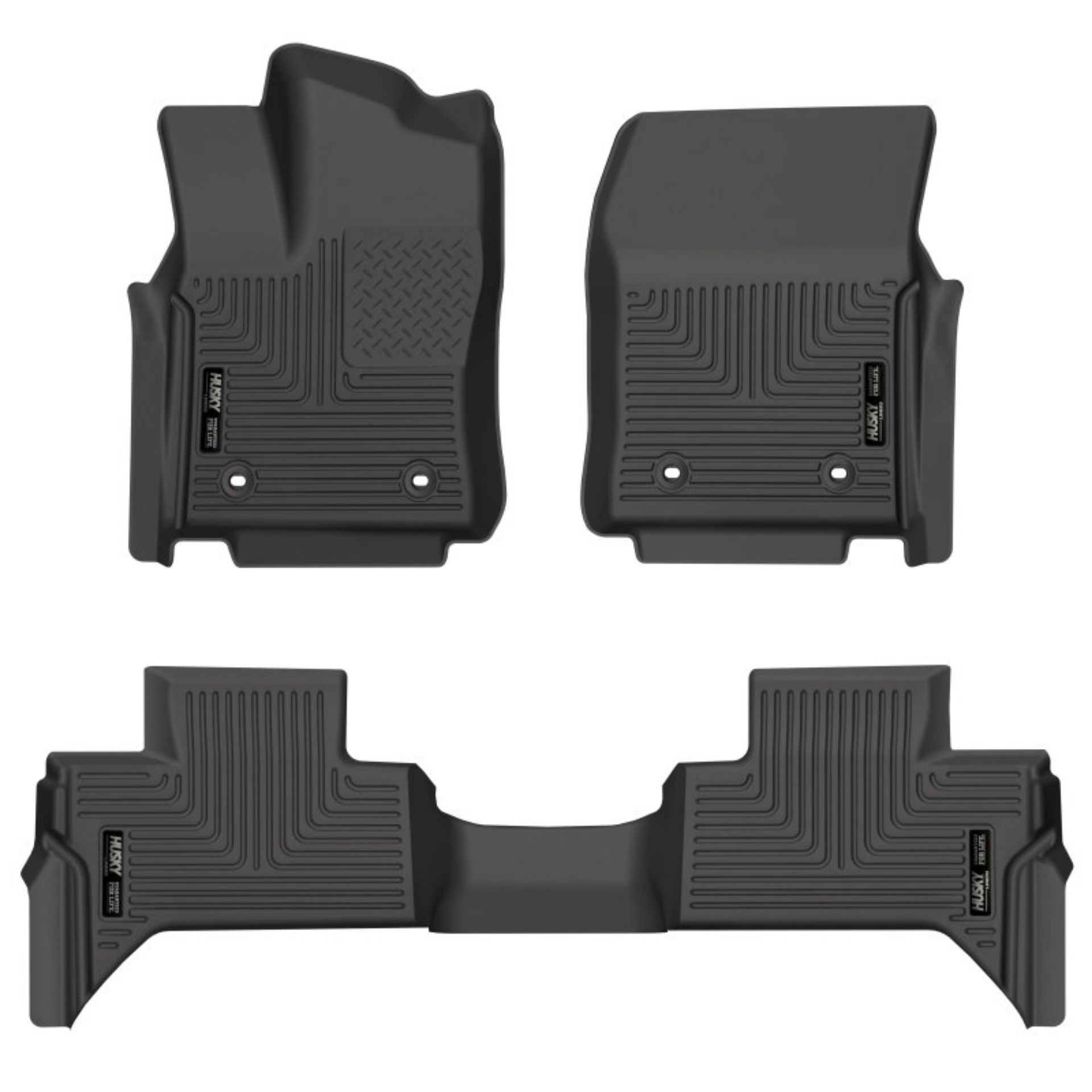 Picture of Husky Liners 2022 Toyota Tundra WeatherBeater Ext- Cab DC Front & 2nd Seat Floor Liner - Blk