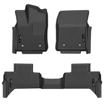 Picture of Husky Liners 2022 Toyota Tundra WeatherBeater Ext- Cab DC Front & 2nd Seat Floor Liner - Blk