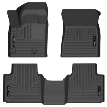 Picture of Husky Liners 2022 Mitsubishi Outlander WeatherBeater Front & 2nd Seat Floor Liner - Blk