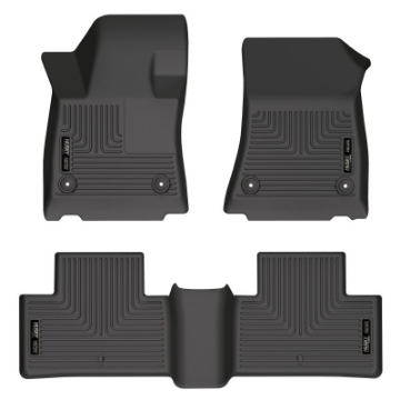 Picture of Husky Liners 2022 Infiniti QX55 WeatherBeater Front & 2nd Seat Floor Liner - Blk