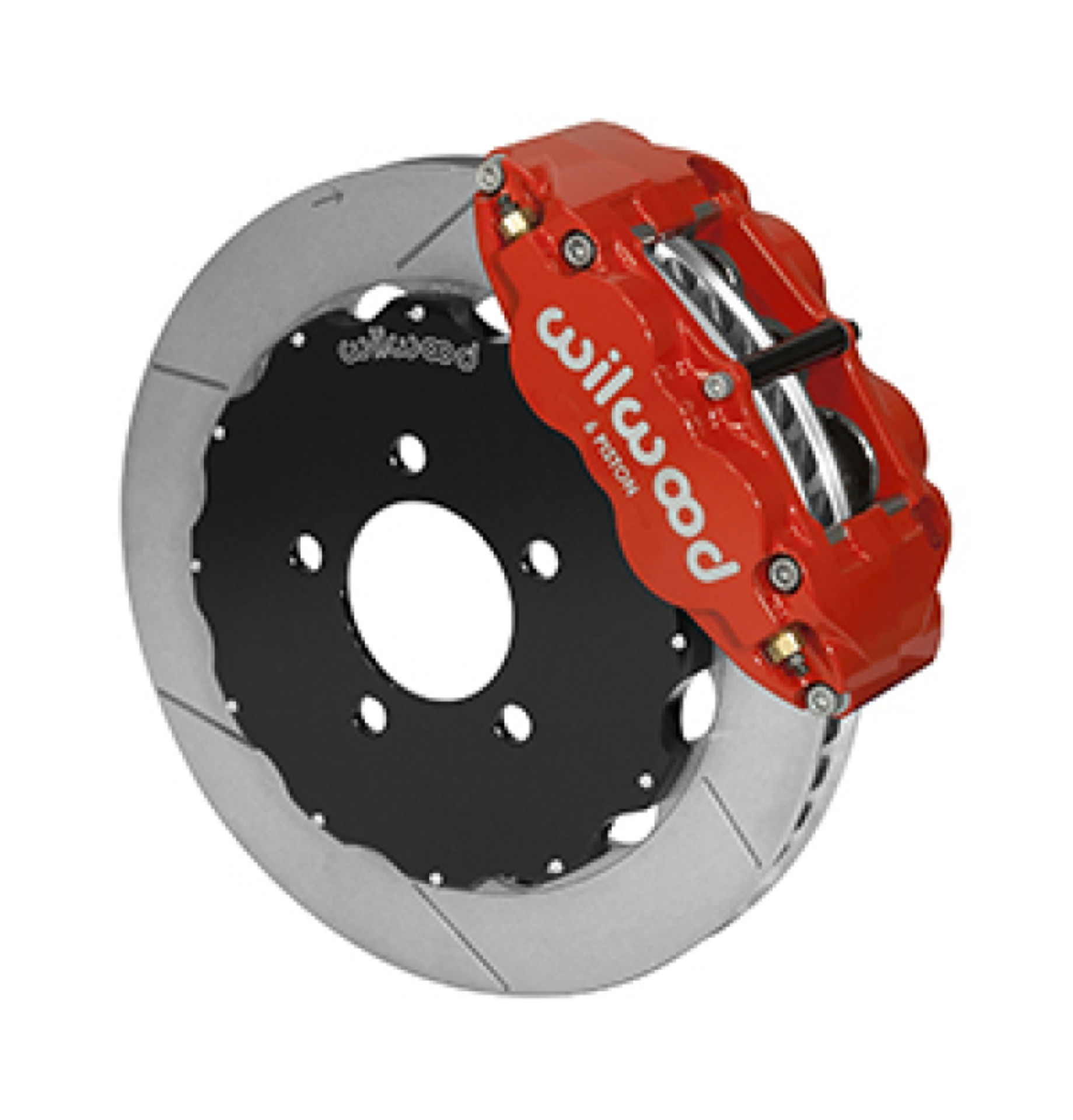 Picture of Wilwood 03-11 Ford Crown Victoria Narrow Superlite 6R Big Brake Front Brake Kit 12-88in Slotted Red