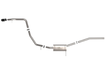 Picture of aFe 22-23 Ford Maverick EcoBoost L4 2-0Lt Vulcan Series 2-1-2in 304 SS Cat-Back w- Black Tip