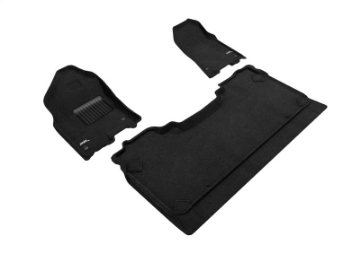 Picture of 3D MAXpider 19-22 Dodge Ram 1500 Crew Cab w Bucket Front Row Elegant 1st 2nd Row - Set Black