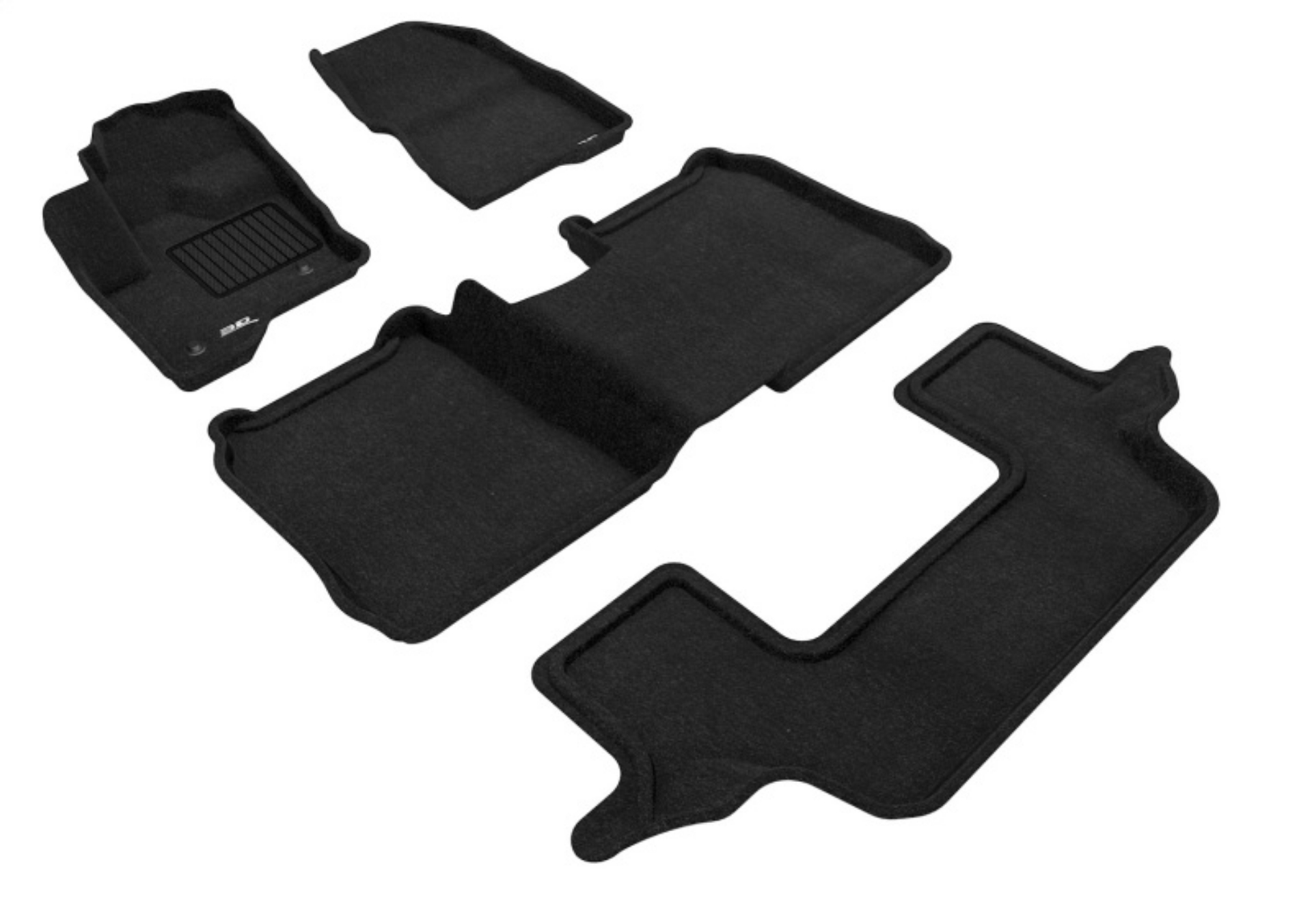 Picture of 3D MAXpider 09-19 Ford Flex w-o Center Console Elegant 1st 2nd 3rd 2 Eyelets - Set Black