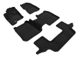 Picture of 3D MAXpider 09-19 Ford Flex w Center Console Elegant 1st 2nd 3rd 2 Eyelets -Floor Mat Set Black