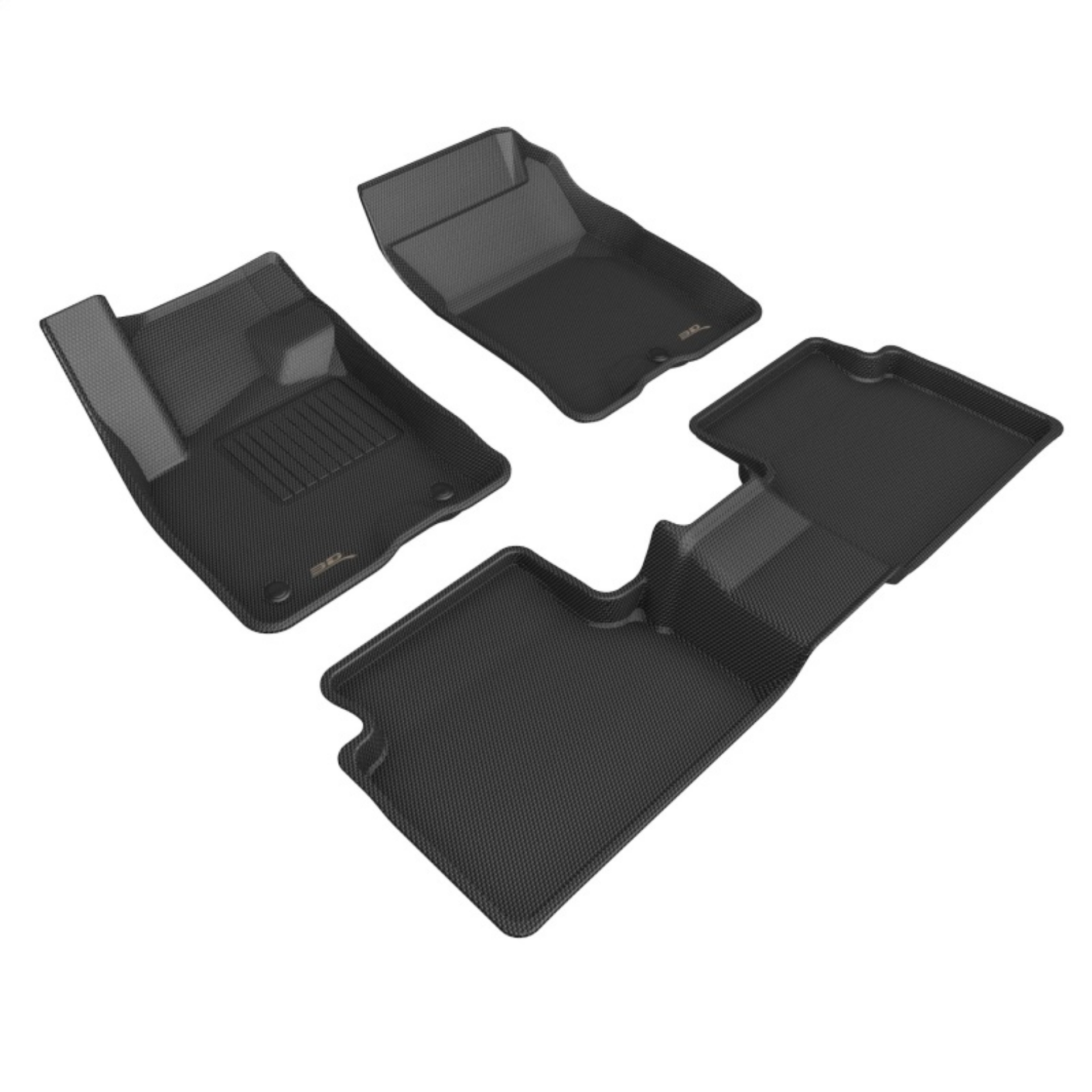 Picture of 3D Maxpider 21-22 Ford Bronco Sport Kagu 1st 2nd Row - Floor Mat Set Black