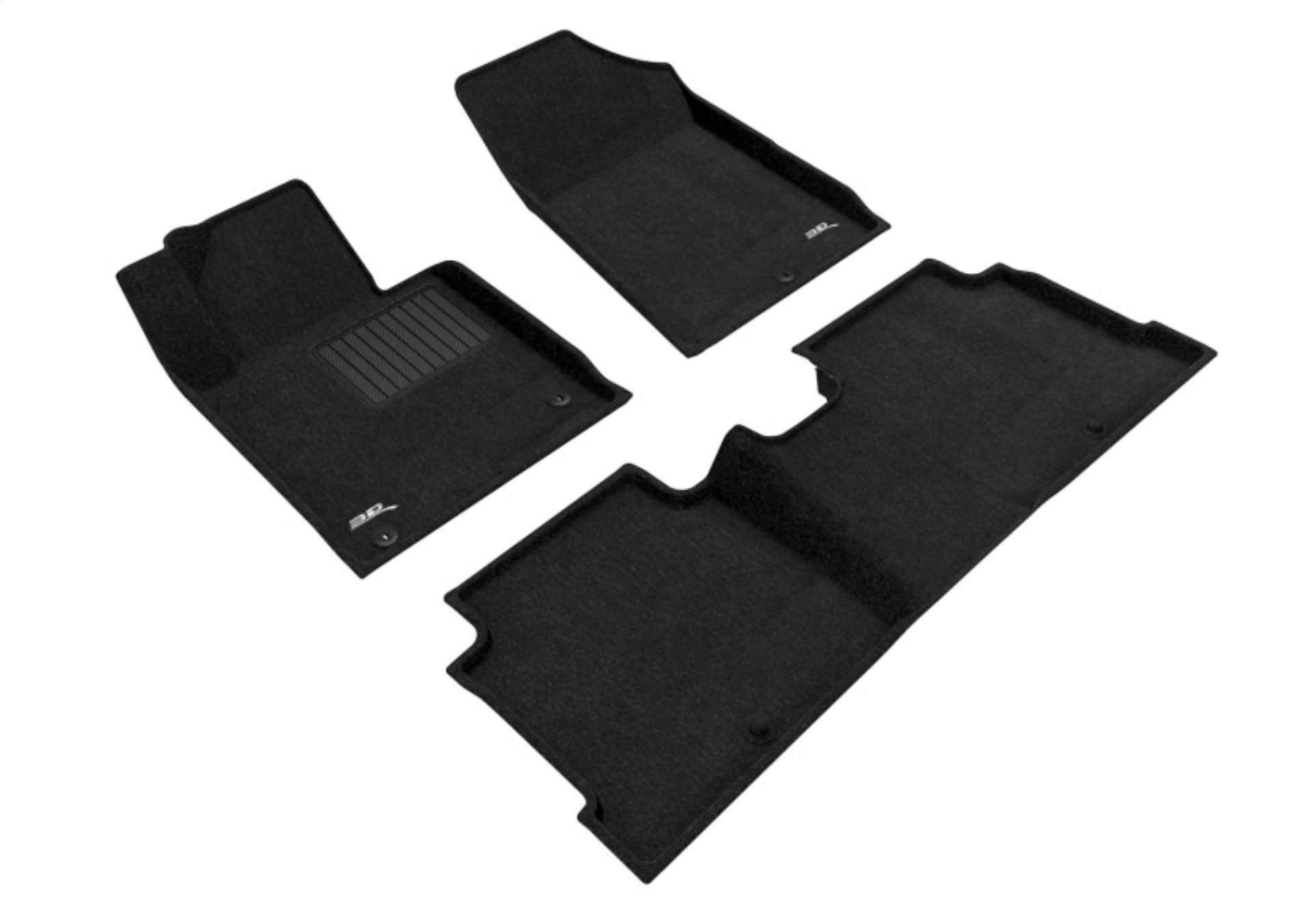 Picture of 3D Maxpider 15-19 Hyundai Sonata - Elegant 1st 2nd Row - Floor Mat Set Black