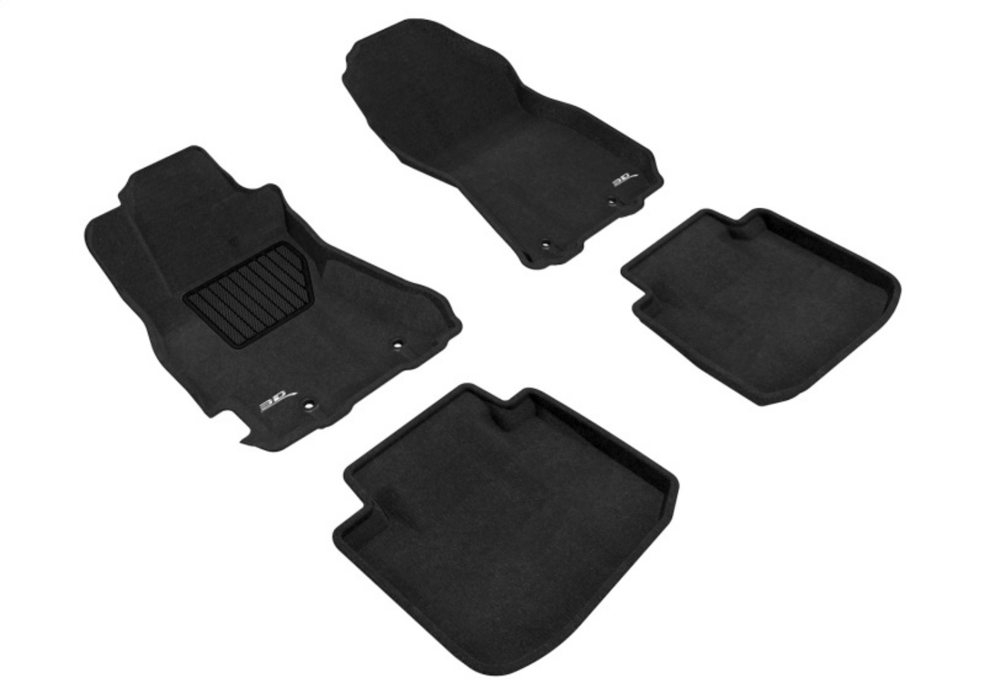Picture of 3D MAXpider 15-19 Subaru Legacy- Outback Elegant 1st 2nd Row - Floor Mat Set Black