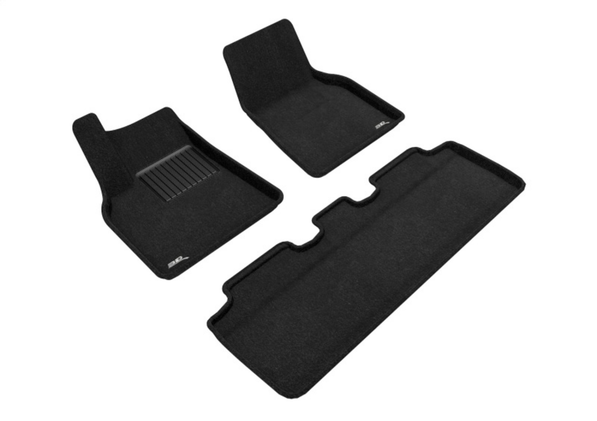 Picture of 3D MAXpider 21-22 Tesla Model Y Elegant 1st 2nd Row - Floor Mat Set Black