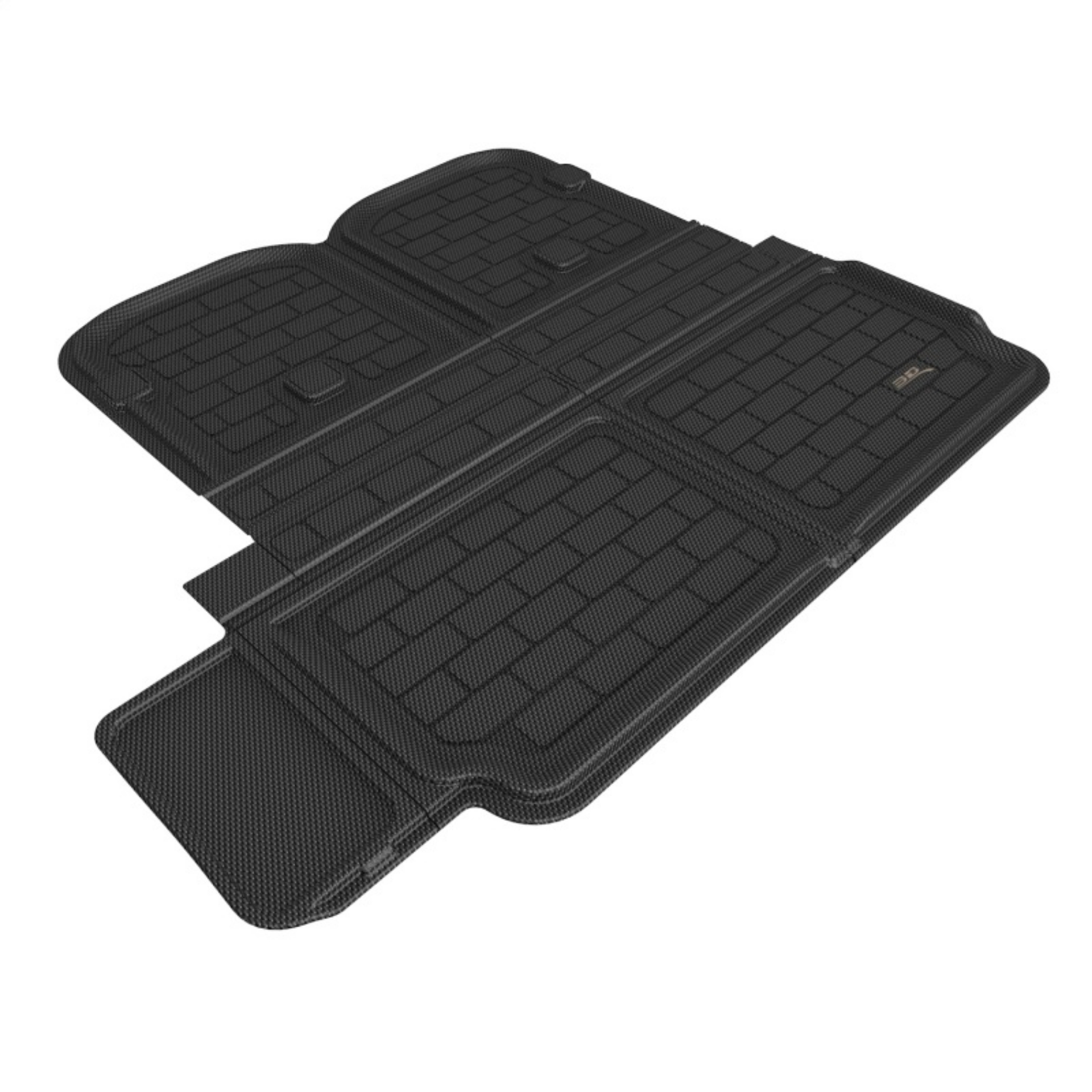 Picture of 3D Maxpider 2022 Tesla Model X Behind 2nd Row Cross Fold Kagu Black Cargo Liner