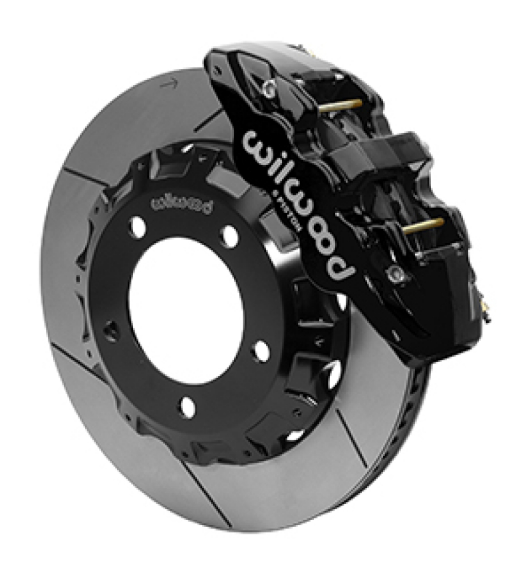 Picture of Wilwood AERO6 Front Brake Kit Black 14-25in 2016-2018 Toyota Land Cruiser J200 w- Lines