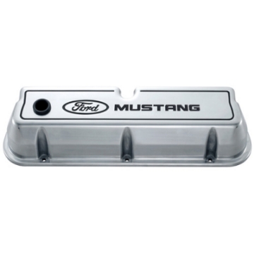 Picture of Ford Racing Ford 289-302-351W Die-Cast Valve Covers - Polished w-Black Logo