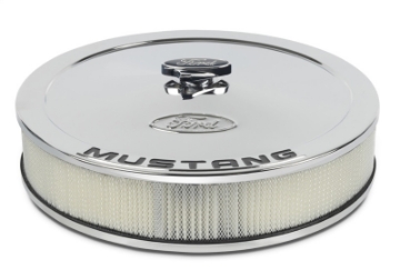 Picture of Ford Racing Air Cleaner Kit - Chrome w-Mustang Emblem