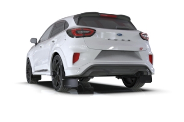 Picture of Rally Armor 20-25 Ford Puma ST Black Mud Flap w-White Logo
