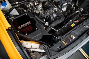Picture of Corsa 2021-2025 Ford Bronco 2-3L Closed Box Air Intake With DryTech 3D Dry Filter