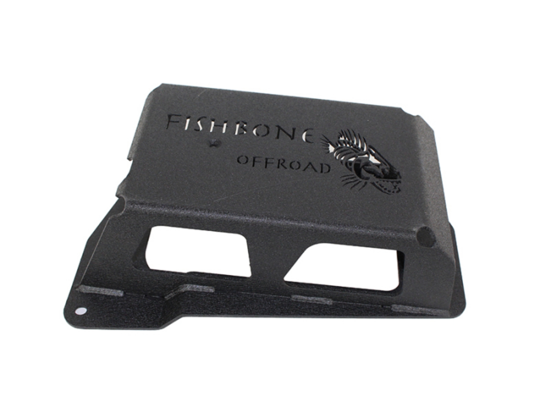 Picture of Fishbone Offroad 07-11 Jeep Wrangler JK Steel EVAP Canister Skid Plates - Black Textured Powdercoat