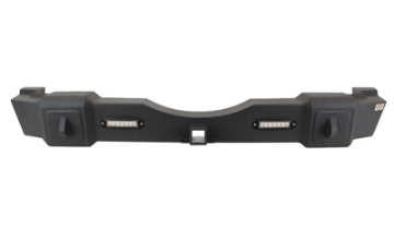 Picture of Fishbone Offroad 07-18 Jeep JK Wrangler Rubicon Steel Rear Bumper W-LEDs - Blk Textured Powdercoat