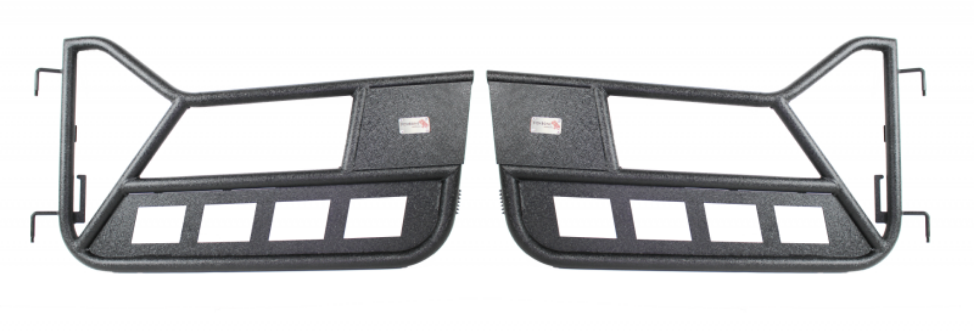 Picture of Fishbone Offroad 97-06 Jeep Wrangler TJ Front Tube Doors - Black Textured Powdercoat Steel