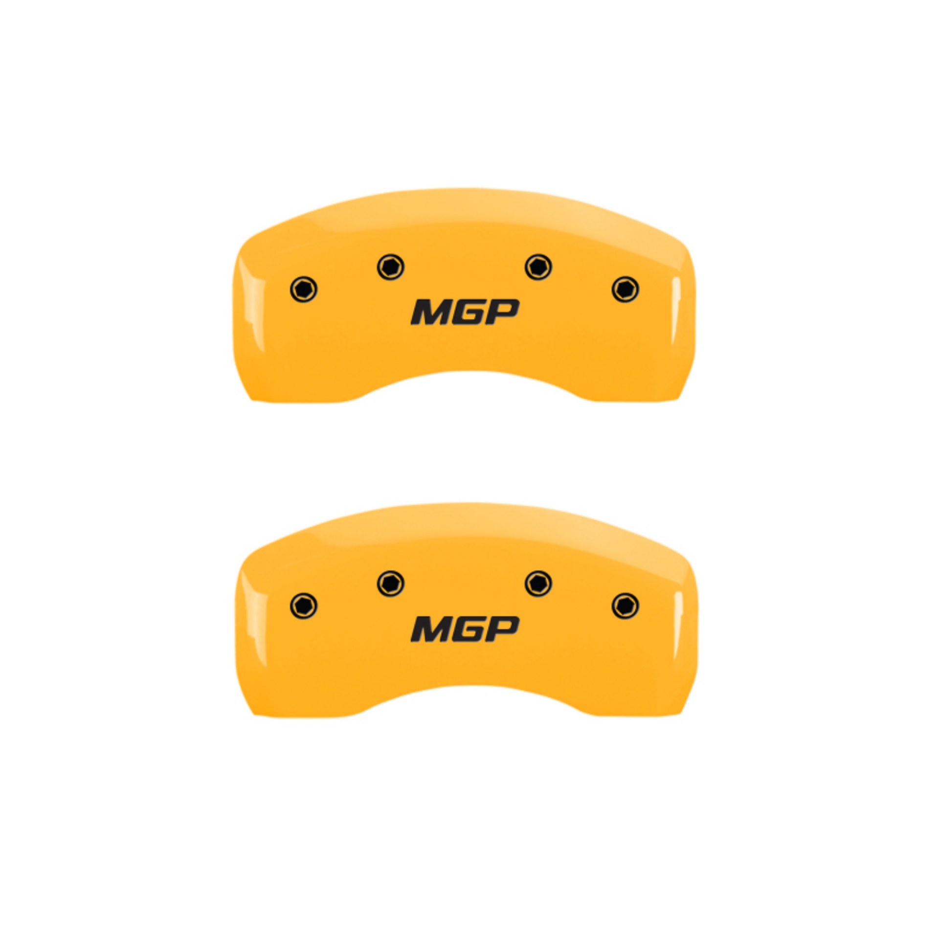Picture of MGP 4 Caliper Covers Engraved F&R MGP Yellow finish black Letter