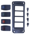 Picture of Daystar 2007-2018 Jeep Wrangler JK 2WD-4WD - A-Pillar Rocker Switch Pod Switches Included