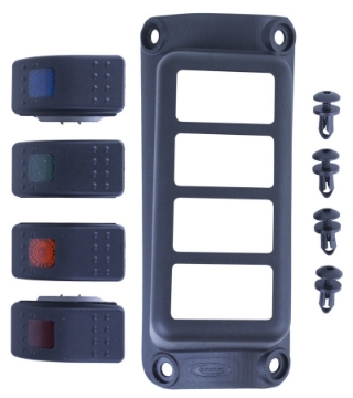 Picture of Daystar 2015-2018 Jeep Renegade 2WD-4WD - A-Pillar Rocker Switch Pod Switches Included