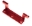Picture of Daystar License Plate Bracket for Roller Fairlead Isolator Red