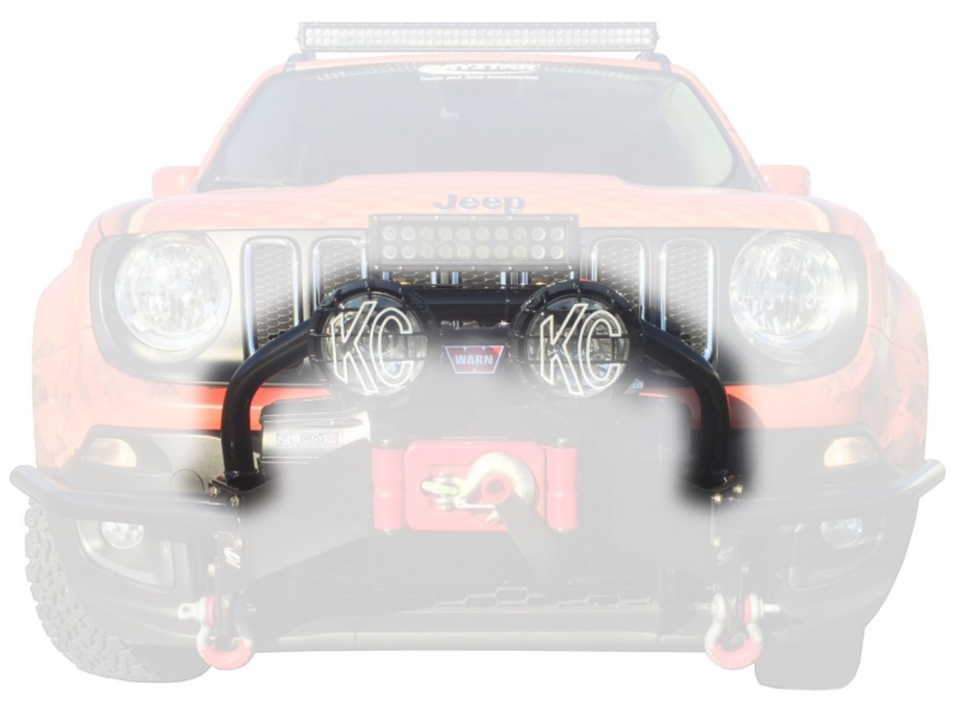 Picture of Daystar 2015-2018 Jeep Renegade Winch Bumper Light Bar Mount