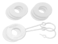 Picture of Daystar White D Ring Isolator w-Lock washer Kit