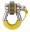 Picture of Daystar Yellow Locking D Ring Isolator Pair