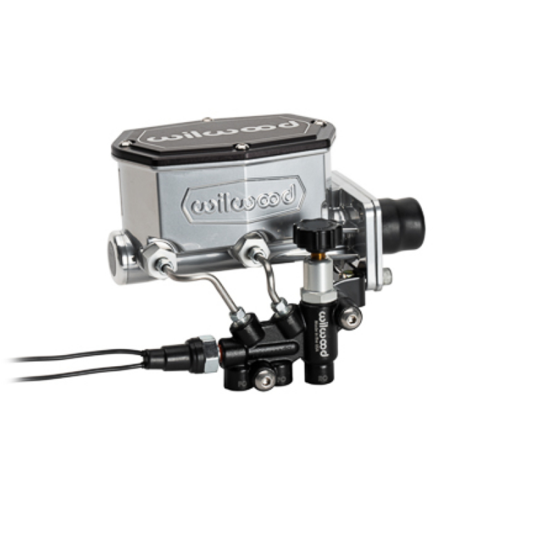 Picture of Wilwood Mopar Compact Tandem Master Cylinder Kit w- Combination Valve 1in Bore - Chrome