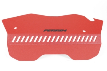 Picture of PERRIN 22-25 Subaru WRX Pulley Cover - Red TALL - For Use w-o PERRIN AOS