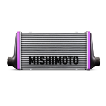 Picture of Mishimoto Universal Carbon Fiber Intercooler - Gloss Tanks - 450mm Silver Core - S-Flow - R V-Band