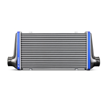 Picture of Mishimoto Universal Carbon Fiber Intercooler - Gloss Tanks - 525mm Black Core - S-Flow - G V-Band