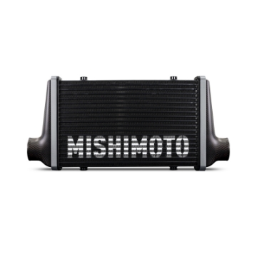 Picture of Mishimoto Universal Carbon Fiber Intercooler - Gloss Tanks - 525mm Black Core - S-Flow - P V-Band