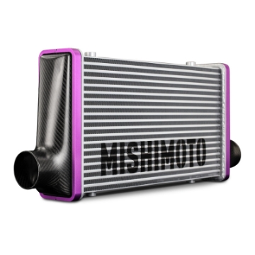 Picture of Mishimoto Universal Carbon Fiber Intercooler - Matte Tanks - 450mm Gold Core - C-Flow - R V-Band