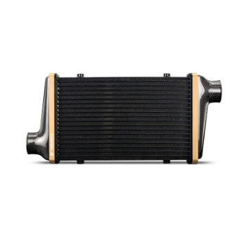 Picture of Mishimoto Universal Carbon Fiber Intercooler - Matte Tanks - 525mm Black Core - S-Flow - P V-Band