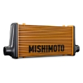 Picture of Mishimoto Universal Carbon Fiber Intercooler - Matte Tanks - 600mm Gold Core - S-Flow - BL V-Band