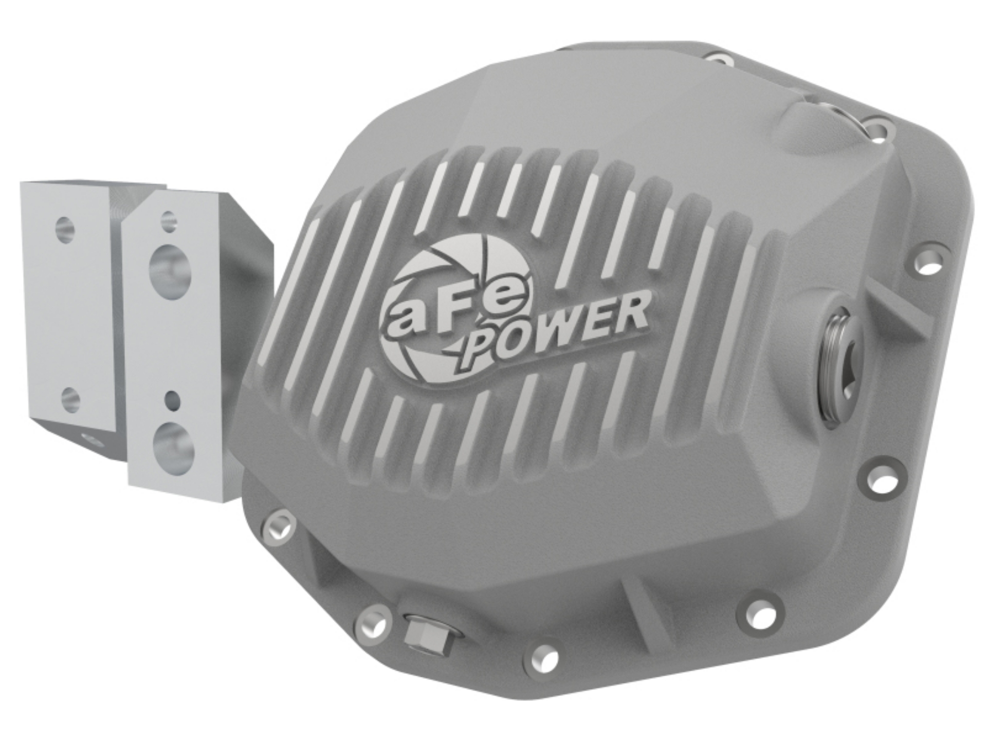 Picture of aFe Street Series Rear Differential Cover Raw w-Machined Fins 20+ Jeep Gladiator JT Dana M220