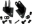 Picture of Kentrol 87-95 Jeep Wrangler YJ Mirror Relocation Bracket Pair - Powdercoat Black