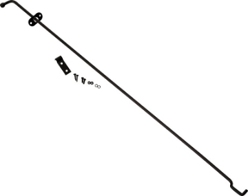 Picture of Kentrol 72-86 Jeep Wrangler CJ Hood Prop Rod - Powdercoat Black
